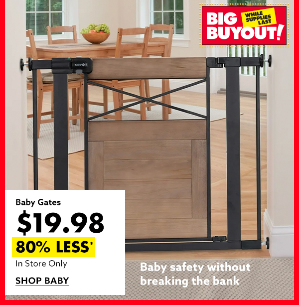 Big lots baby gate online